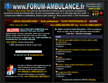 Tablet Screenshot of forum-ambulance.fr